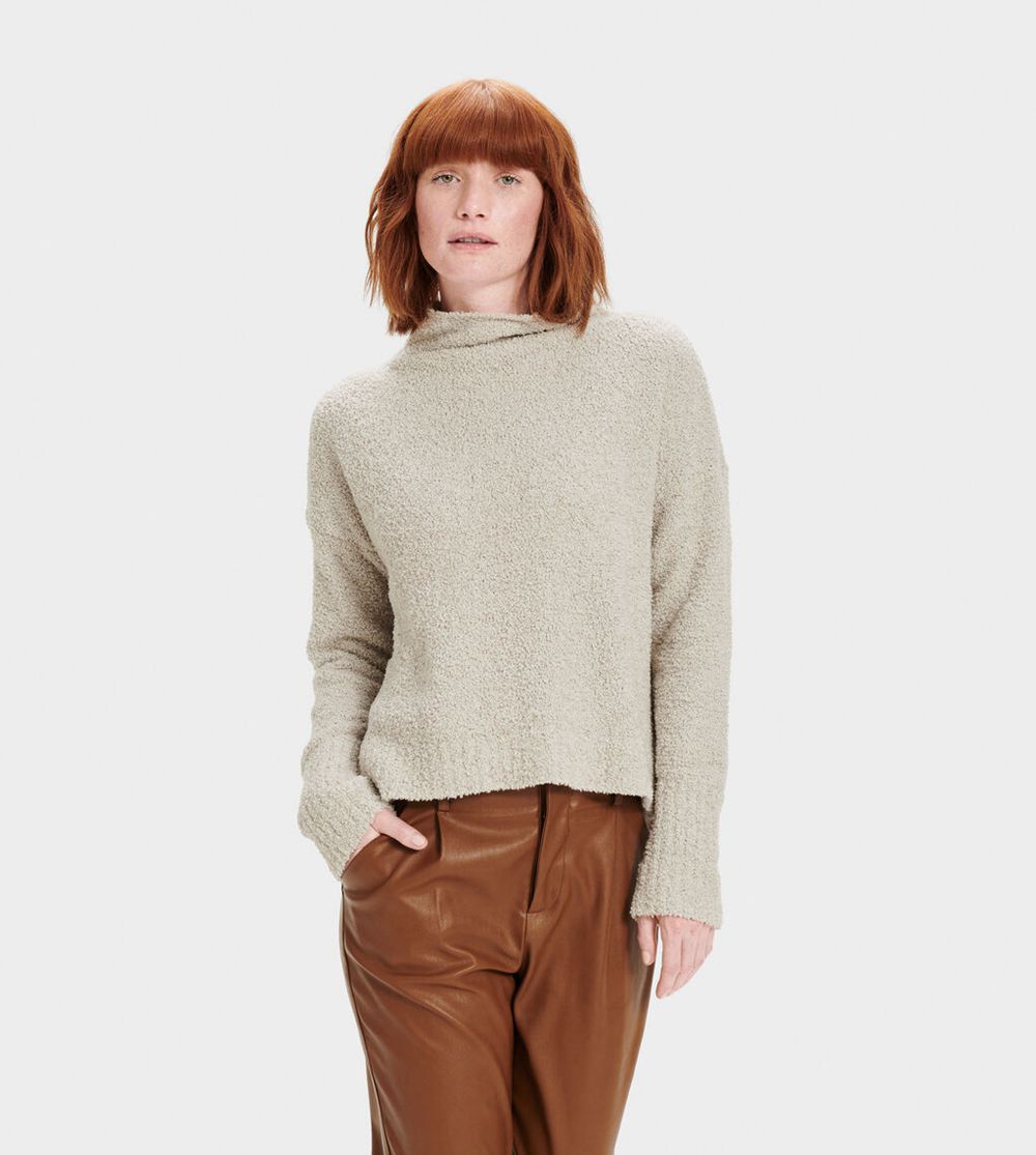 Ugg Sage Turtleneck - Womens Sweater - Beige - NZ (8390TCHMF)